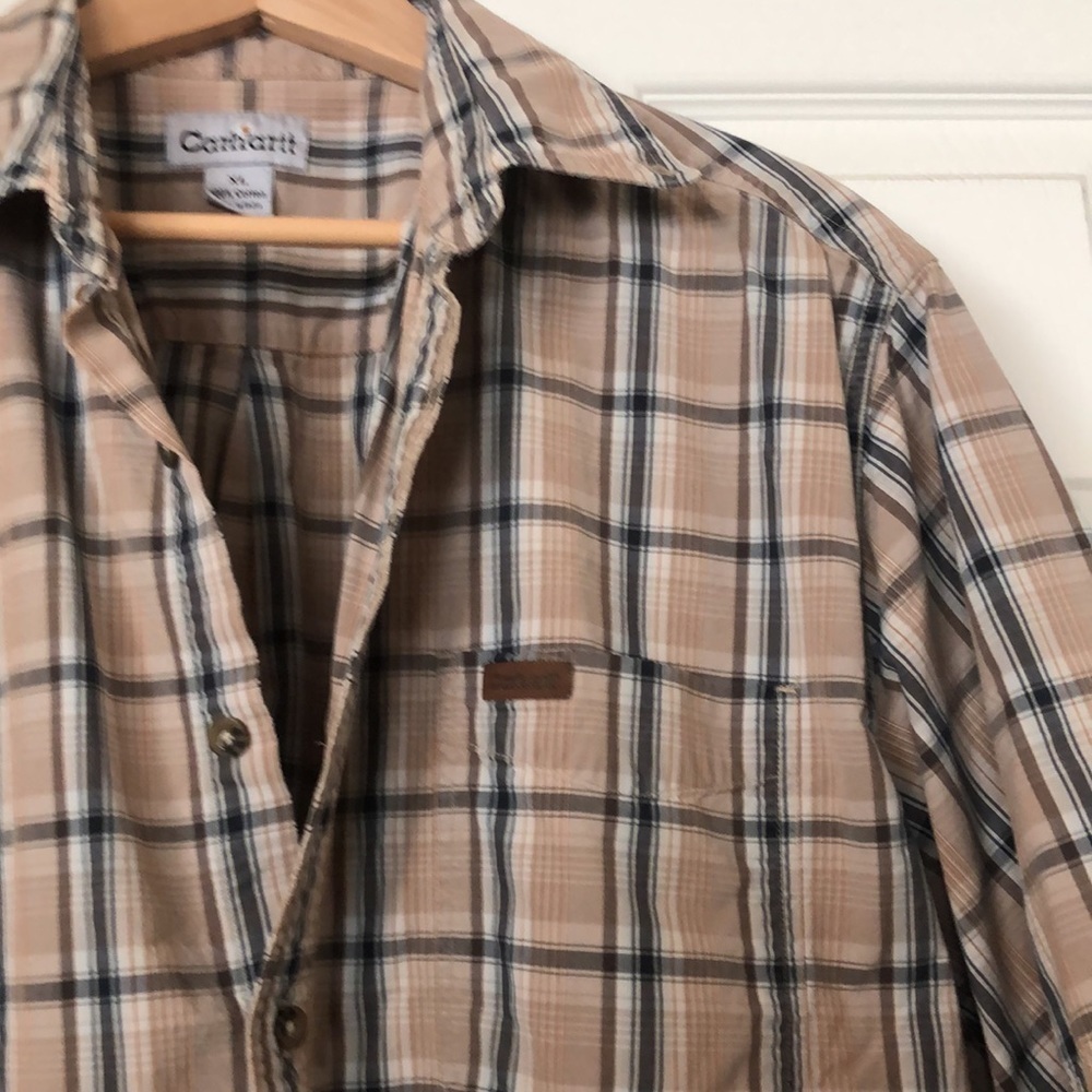 Carhartt Short Sleeve Button Down Shirt Size XL